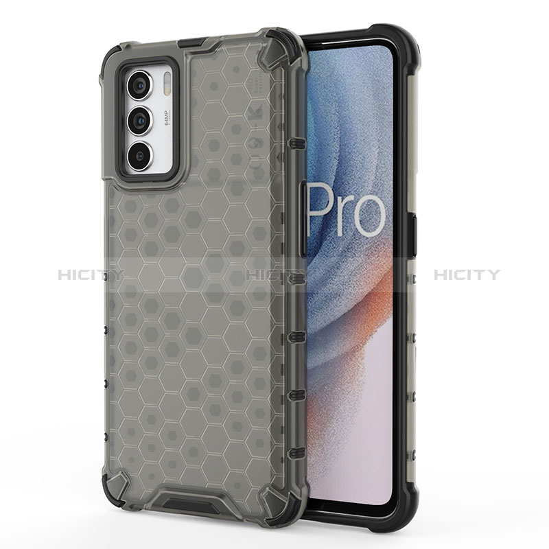 Custodia Silicone Trasparente Laterale 360 Gradi Cover AM1 per Oppo K9 Pro 5G Nero