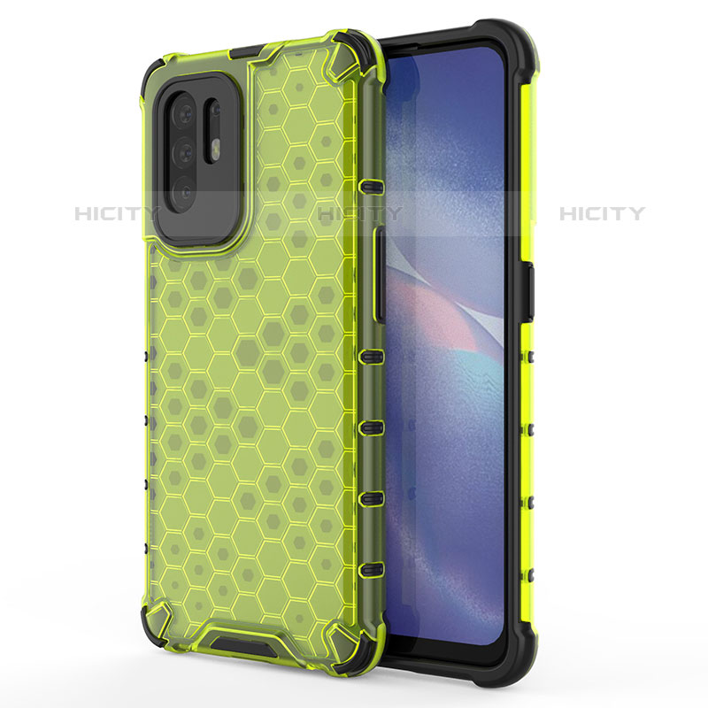 Custodia Silicone Trasparente Laterale 360 Gradi Cover AM1 per Oppo Reno5 Z 5G