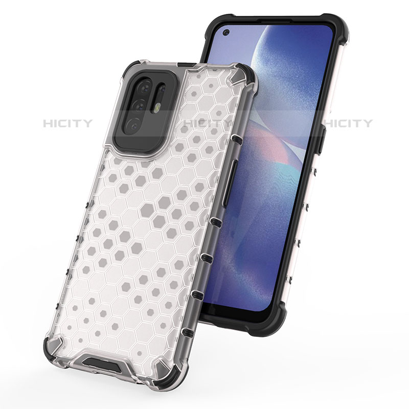 Custodia Silicone Trasparente Laterale 360 Gradi Cover AM1 per Oppo Reno5 Z 5G