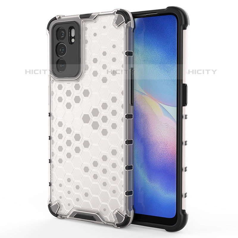 Custodia Silicone Trasparente Laterale 360 Gradi Cover AM1 per Oppo Reno6 5G