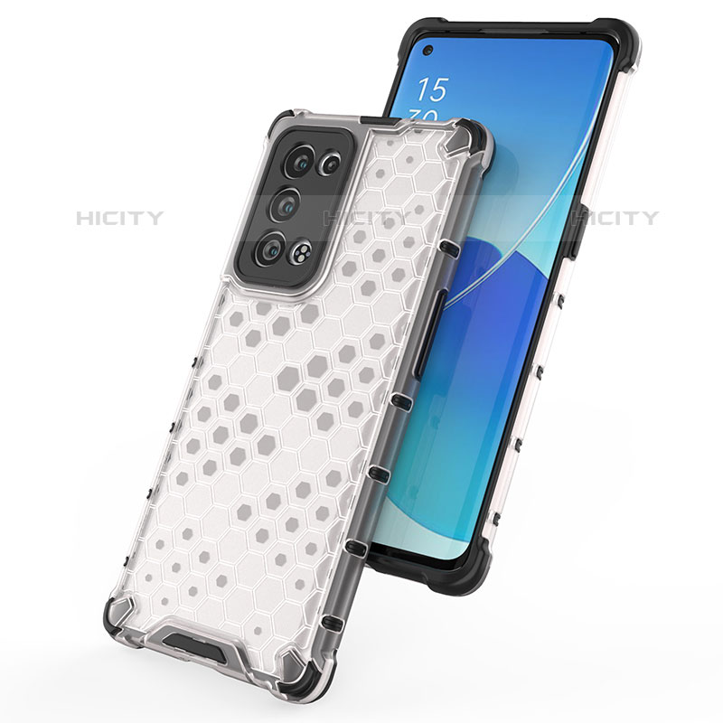 Custodia Silicone Trasparente Laterale 360 Gradi Cover AM1 per Oppo Reno6 Pro+ Plus 5G