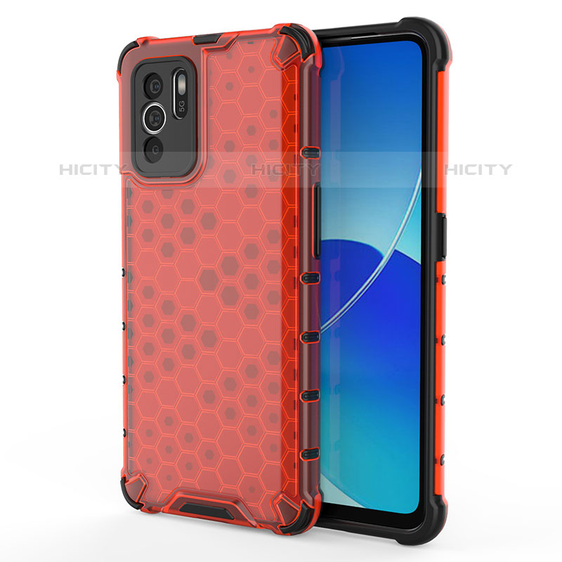 Custodia Silicone Trasparente Laterale 360 Gradi Cover AM1 per Oppo Reno6 Z 5G