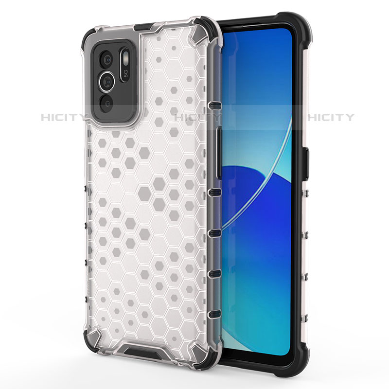 Custodia Silicone Trasparente Laterale 360 Gradi Cover AM1 per Oppo Reno6 Z 5G