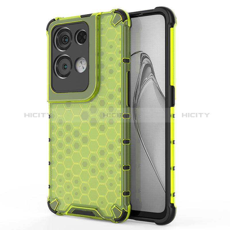 Custodia Silicone Trasparente Laterale 360 Gradi Cover AM1 per Oppo Reno9 Pro+ Plus 5G