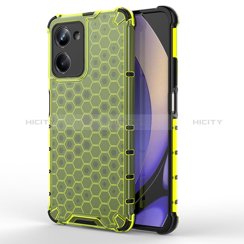 Custodia Silicone Trasparente Laterale 360 Gradi Cover AM1 per Realme 10 Pro 5G Verde