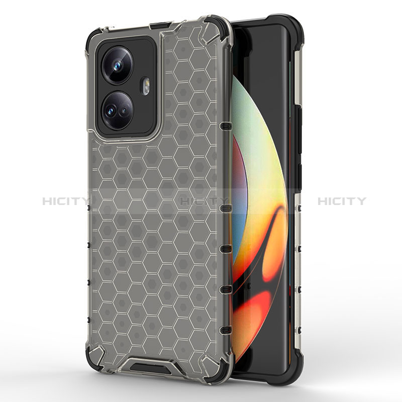 Custodia Silicone Trasparente Laterale 360 Gradi Cover AM1 per Realme 10 Pro+ Plus 5G Nero