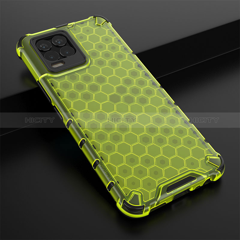 Custodia Silicone Trasparente Laterale 360 Gradi Cover AM1 per Realme 8 4G Verde