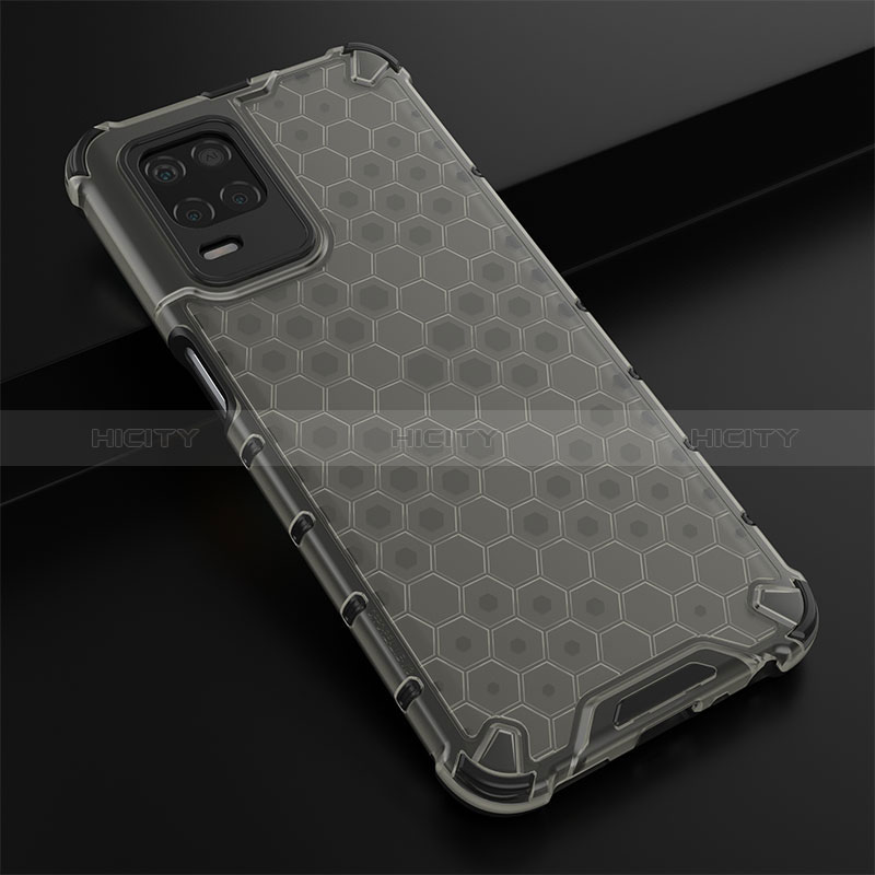 Custodia Silicone Trasparente Laterale 360 Gradi Cover AM1 per Realme 8s 5G Nero