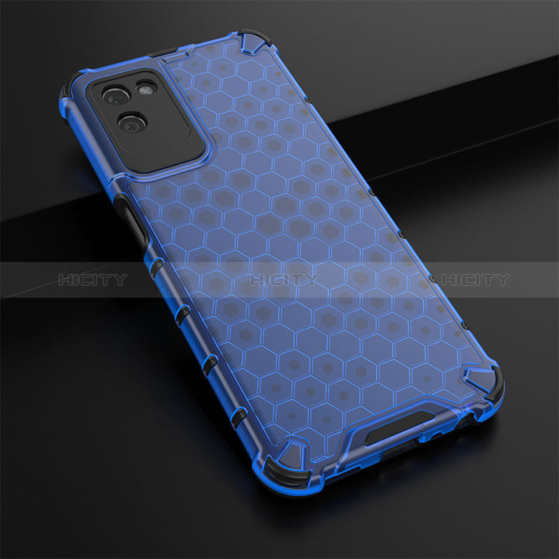 Custodia Silicone Trasparente Laterale 360 Gradi Cover AM1 per Realme V11 5G Blu