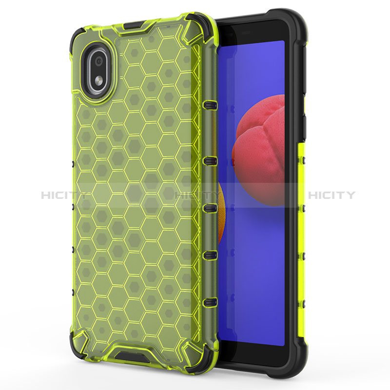 Custodia Silicone Trasparente Laterale 360 Gradi Cover AM1 per Samsung Galaxy A01 Core