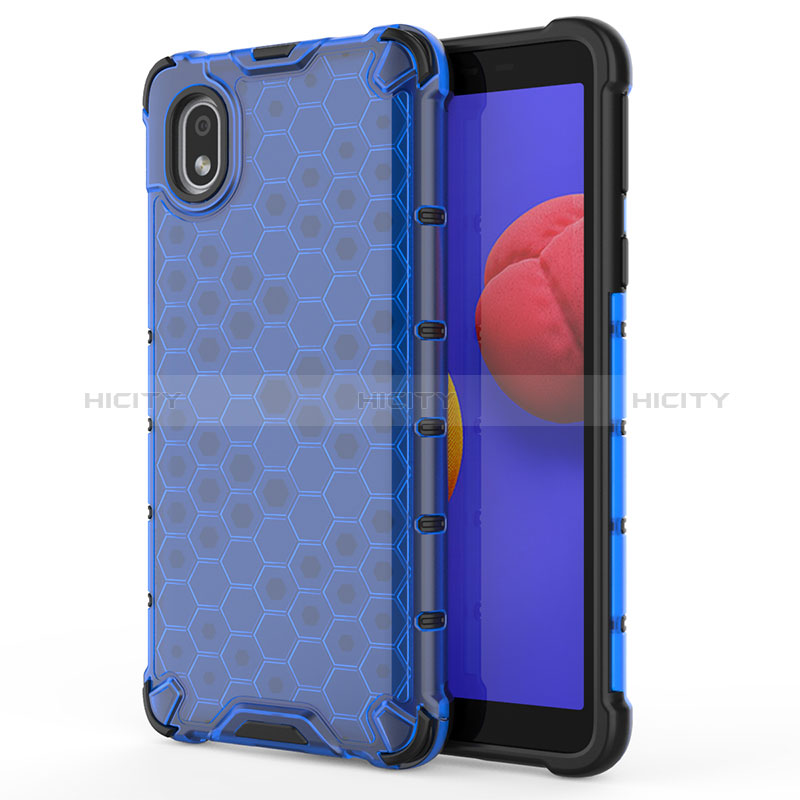 Custodia Silicone Trasparente Laterale 360 Gradi Cover AM1 per Samsung Galaxy A01 Core