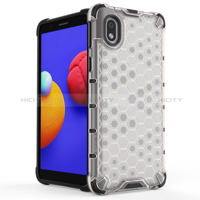 Custodia Silicone Trasparente Laterale 360 Gradi Cover AM1 per Samsung Galaxy A01 Core