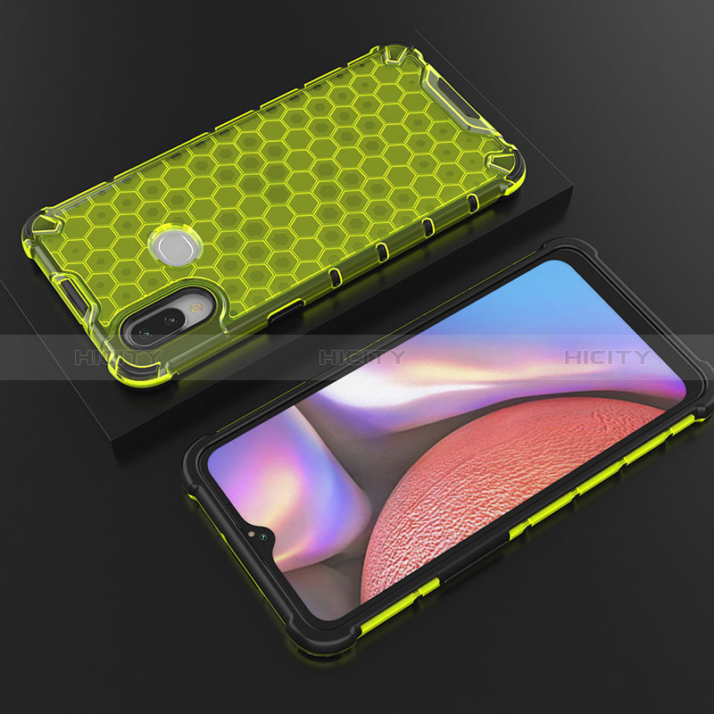 Custodia Silicone Trasparente Laterale 360 Gradi Cover AM1 per Samsung Galaxy A10s Verde