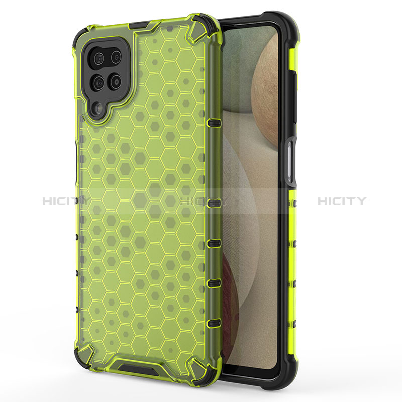 Custodia Silicone Trasparente Laterale 360 Gradi Cover AM1 per Samsung Galaxy A12 5G Verde