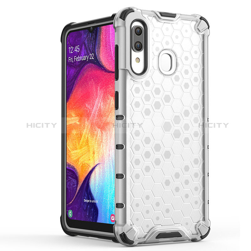 Custodia Silicone Trasparente Laterale 360 Gradi Cover AM1 per Samsung Galaxy A20