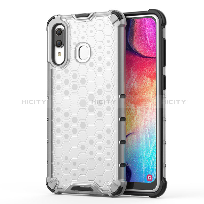 Custodia Silicone Trasparente Laterale 360 Gradi Cover AM1 per Samsung Galaxy A20