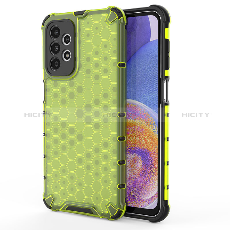 Custodia Silicone Trasparente Laterale 360 Gradi Cover AM1 per Samsung Galaxy A23 5G Verde