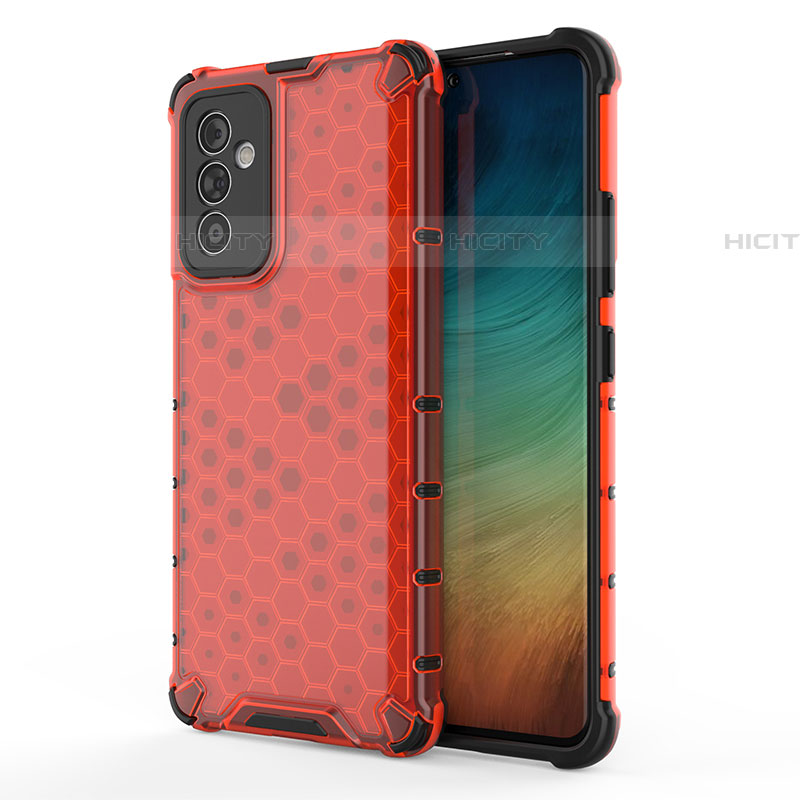 Custodia Silicone Trasparente Laterale 360 Gradi Cover AM1 per Samsung Galaxy A24 4G Rosso