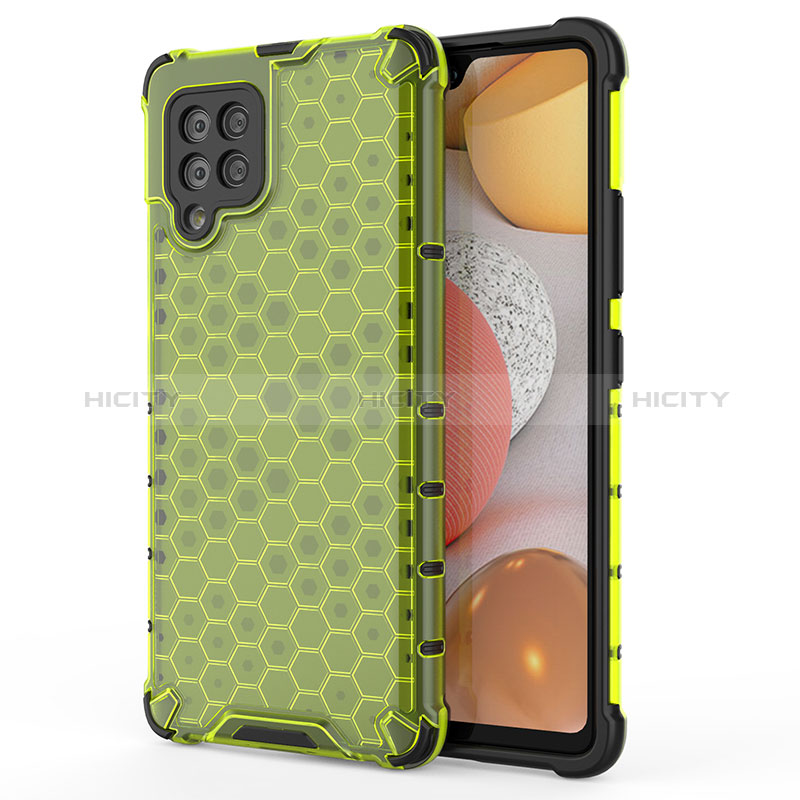 Custodia Silicone Trasparente Laterale 360 Gradi Cover AM1 per Samsung Galaxy A42 5G Verde