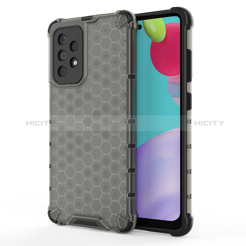 Custodia Silicone Trasparente Laterale 360 Gradi Cover AM1 per Samsung Galaxy A52s 5G Nero