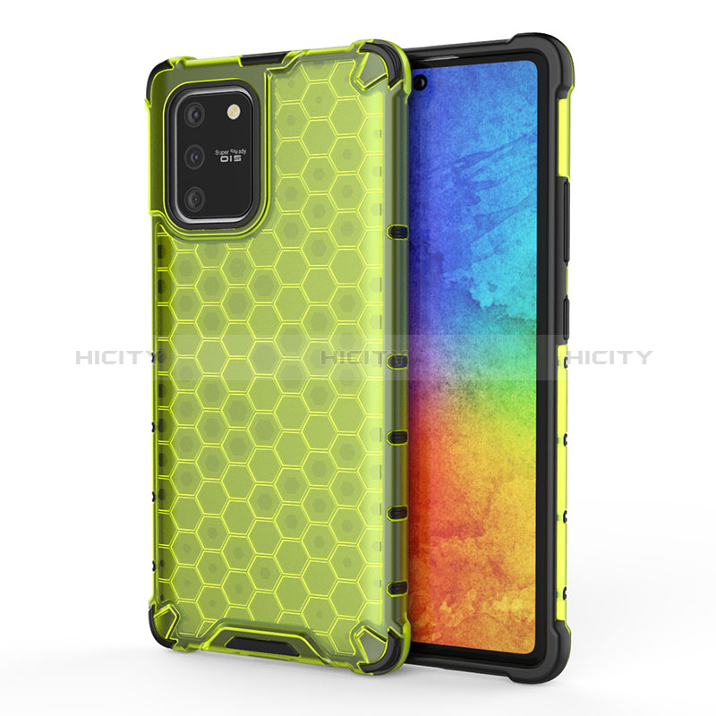 Custodia Silicone Trasparente Laterale 360 Gradi Cover AM1 per Samsung Galaxy A91 Verde