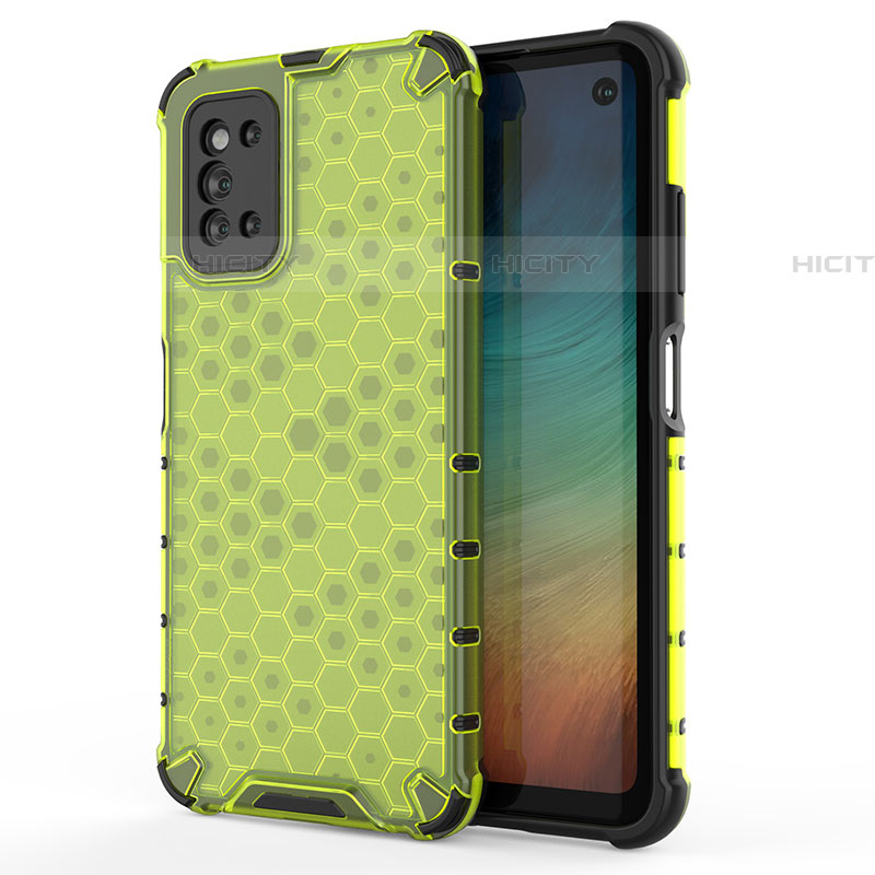 Custodia Silicone Trasparente Laterale 360 Gradi Cover AM1 per Samsung Galaxy F52 5G Verde