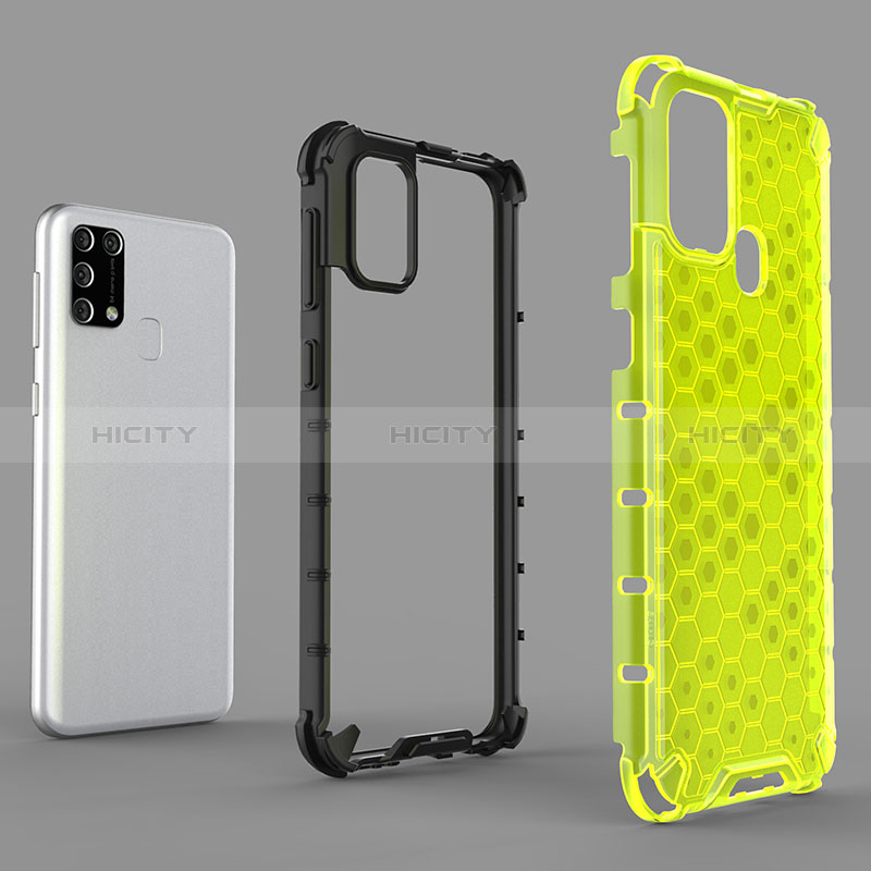 Custodia Silicone Trasparente Laterale 360 Gradi Cover AM1 per Samsung Galaxy M21s