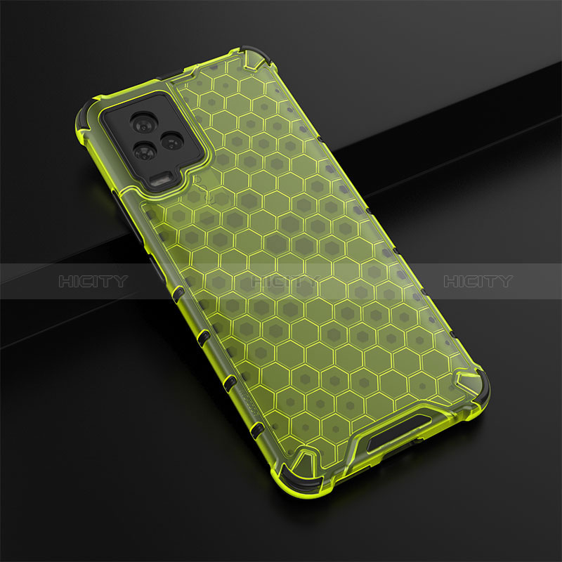 Custodia Silicone Trasparente Laterale 360 Gradi Cover AM1 per Vivo iQOO 7 5G Verde