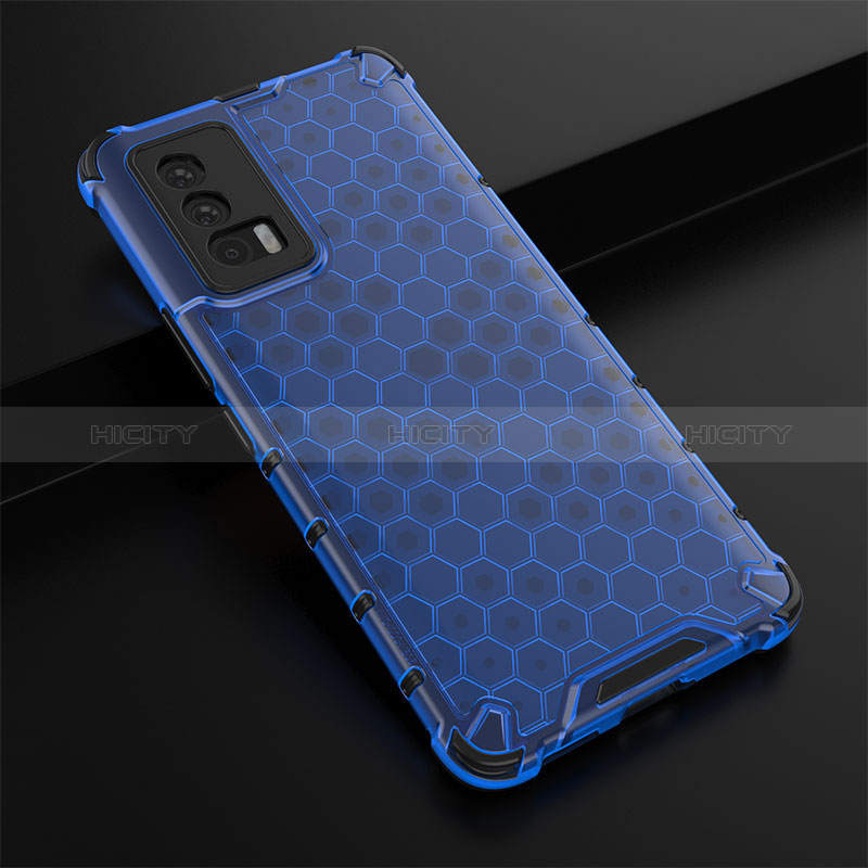 Custodia Silicone Trasparente Laterale 360 Gradi Cover AM1 per Vivo iQOO 7 India 5G