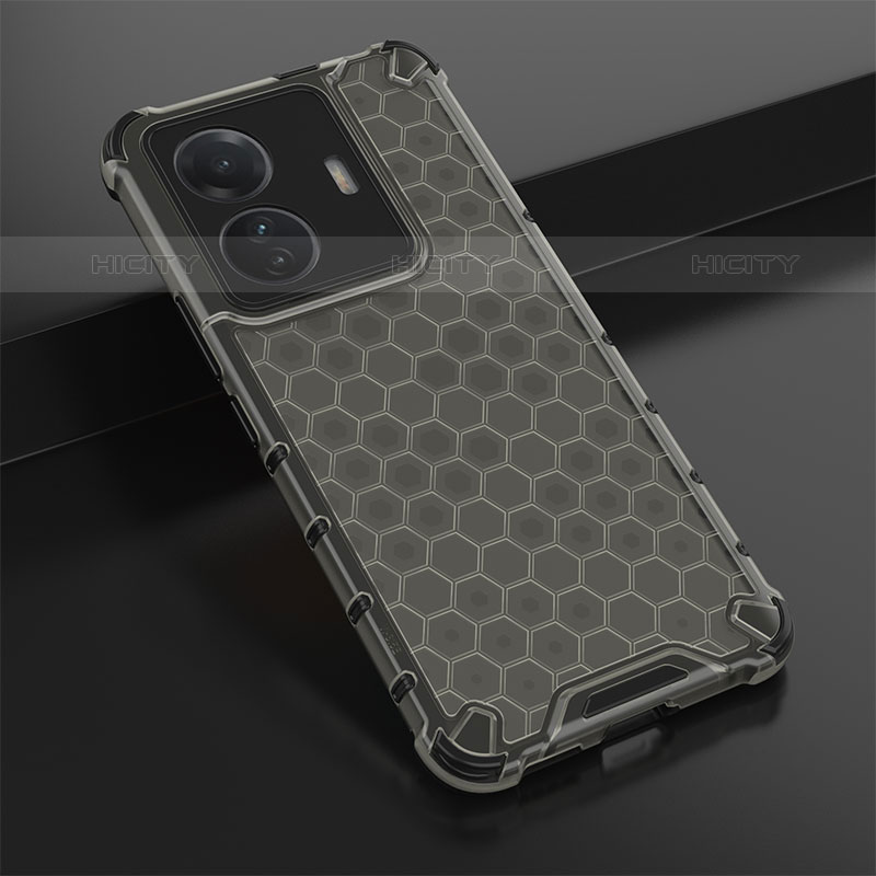 Custodia Silicone Trasparente Laterale 360 Gradi Cover AM1 per Vivo iQOO Z6 Pro 5G Nero