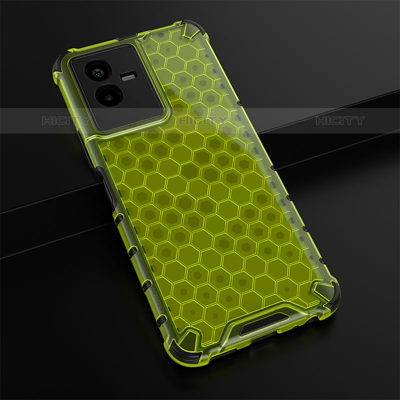 Custodia Silicone Trasparente Laterale 360 Gradi Cover AM1 per Vivo iQOO Z6x Verde