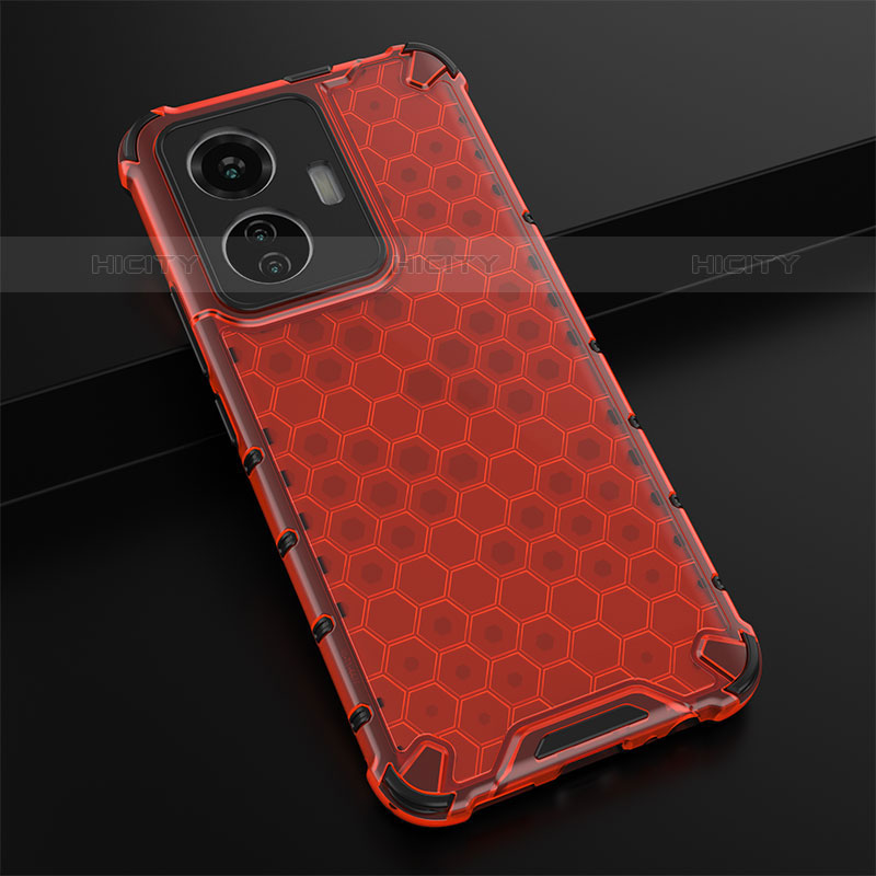 Custodia Silicone Trasparente Laterale 360 Gradi Cover AM1 per Vivo T1 4G Rosso