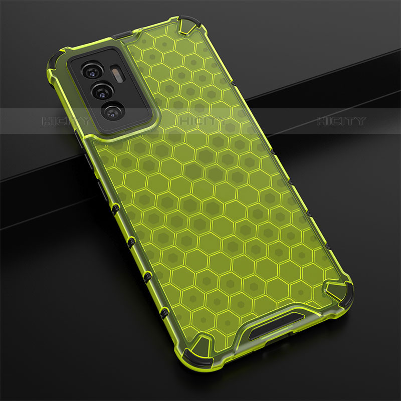 Custodia Silicone Trasparente Laterale 360 Gradi Cover AM1 per Vivo V23e Verde