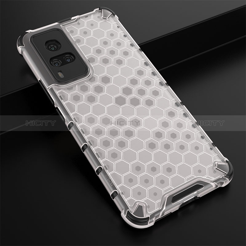 Custodia Silicone Trasparente Laterale 360 Gradi Cover AM1 per Vivo X60 Pro 5G