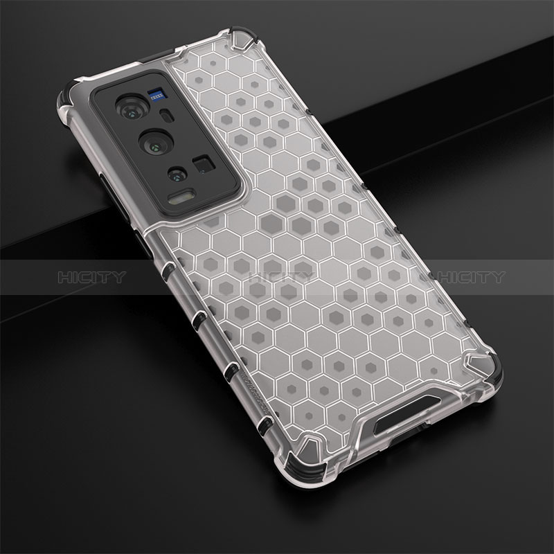 Custodia Silicone Trasparente Laterale 360 Gradi Cover AM1 per Vivo X60 Pro+ Plus 5G