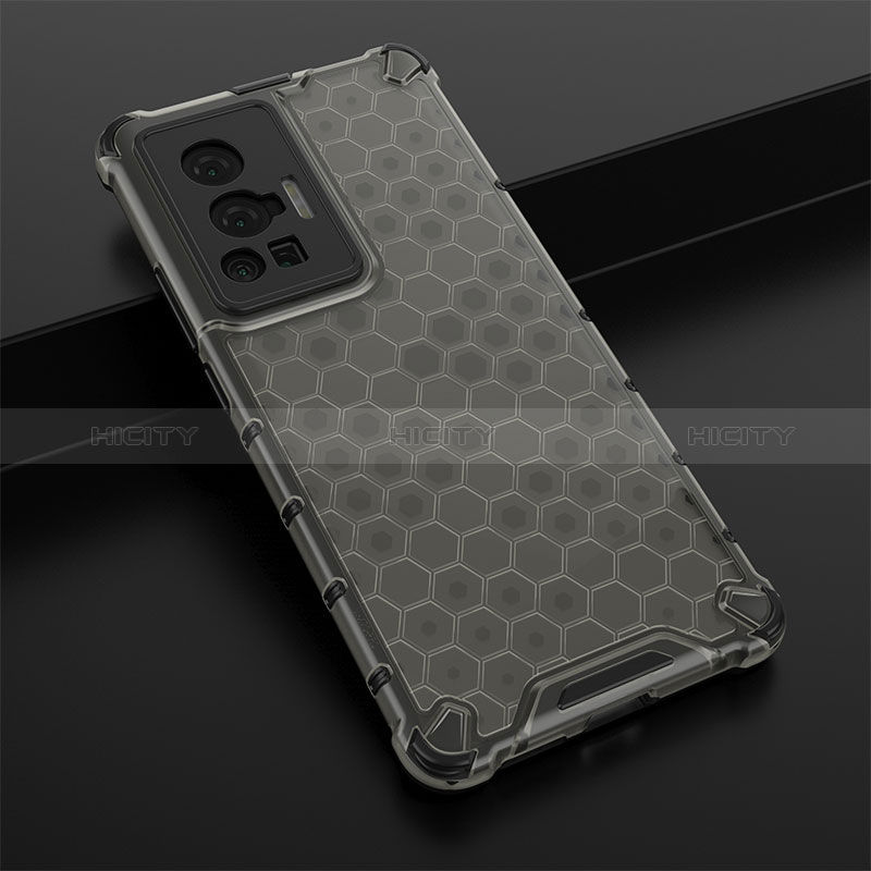 Custodia Silicone Trasparente Laterale 360 Gradi Cover AM1 per Vivo X70 Pro 5G