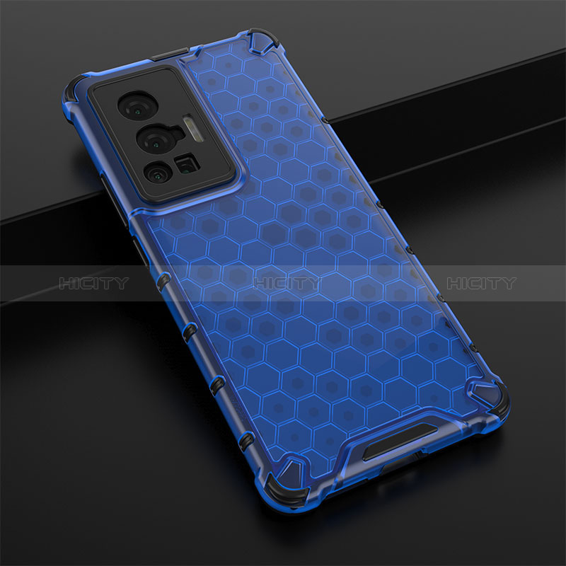 Custodia Silicone Trasparente Laterale 360 Gradi Cover AM1 per Vivo X70 Pro 5G