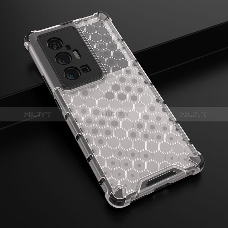 Custodia Silicone Trasparente Laterale 360 Gradi Cover AM1 per Vivo X70 Pro+ Plus 5G