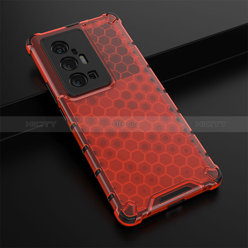 Custodia Silicone Trasparente Laterale 360 Gradi Cover AM1 per Vivo X70 Pro+ Plus 5G