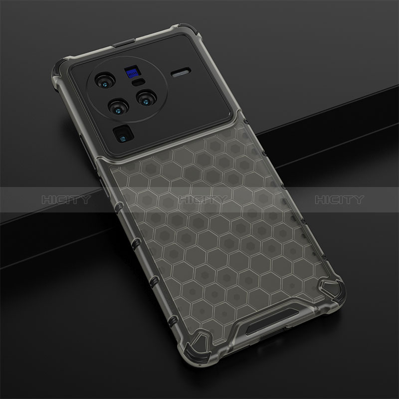 Custodia Silicone Trasparente Laterale 360 Gradi Cover AM1 per Vivo X80 Pro 5G