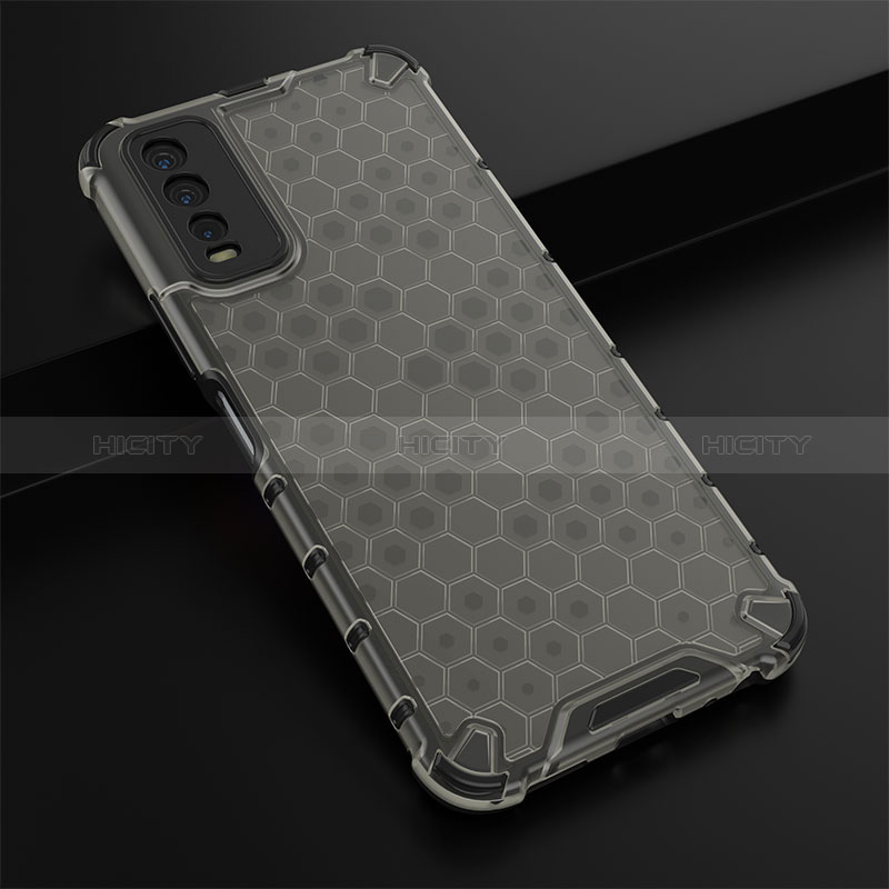 Custodia Silicone Trasparente Laterale 360 Gradi Cover AM1 per Vivo Y11s Nero