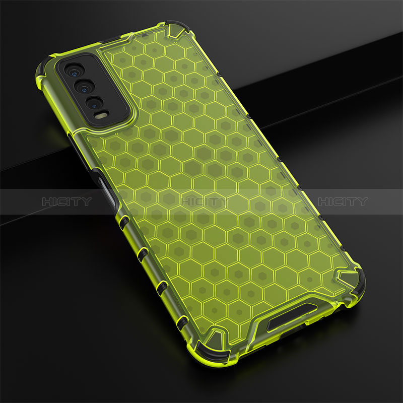 Custodia Silicone Trasparente Laterale 360 Gradi Cover AM1 per Vivo Y11s Verde