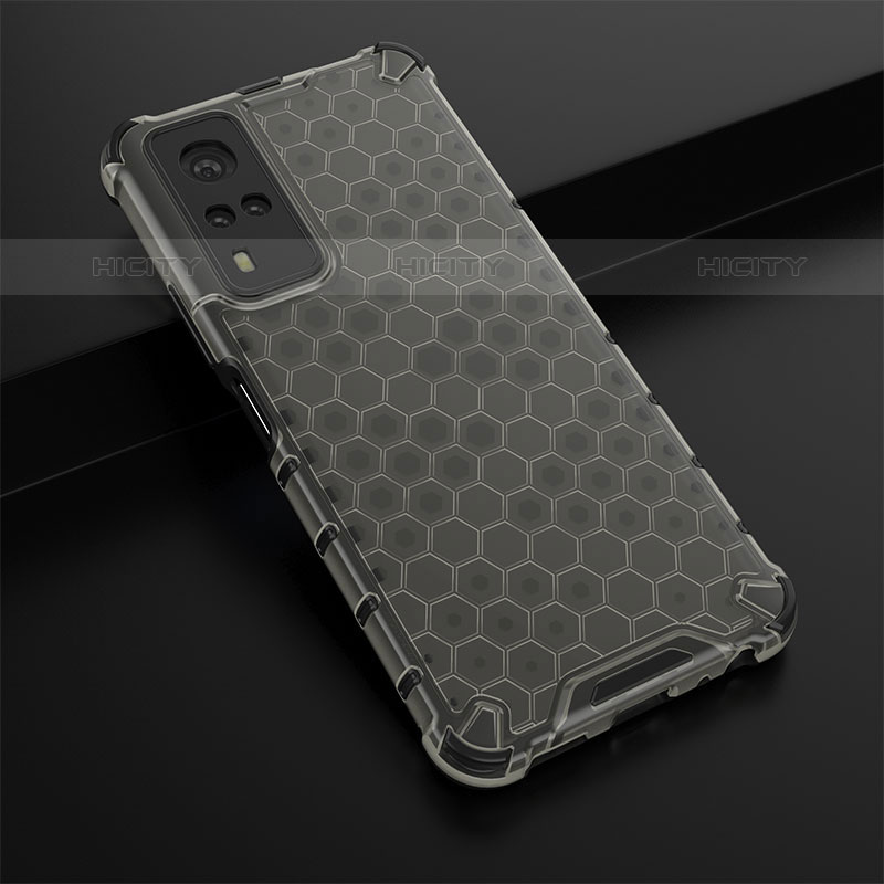 Custodia Silicone Trasparente Laterale 360 Gradi Cover AM1 per Vivo Y51A Nero