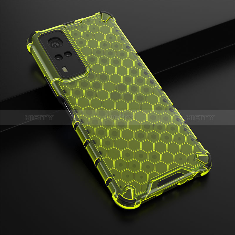 Custodia Silicone Trasparente Laterale 360 Gradi Cover AM1 per Vivo Y53s NFC Verde