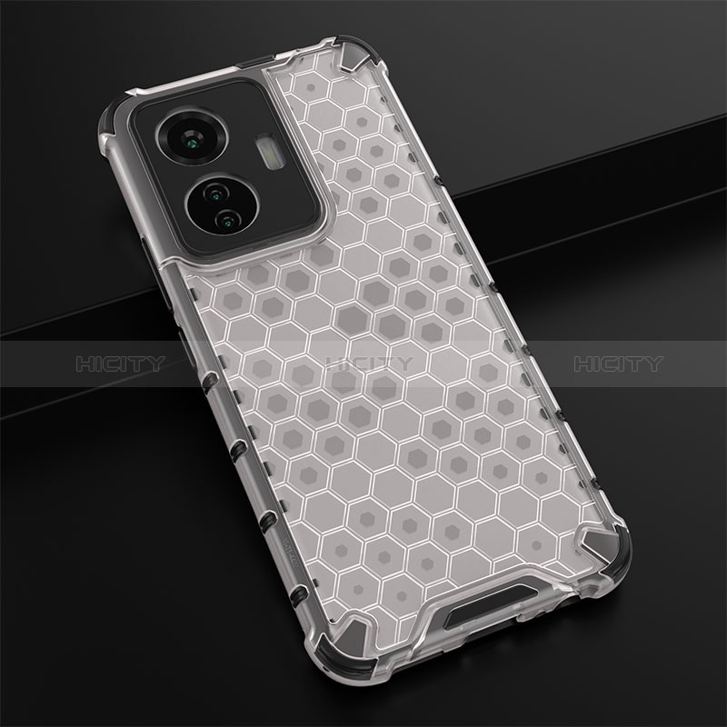 Custodia Silicone Trasparente Laterale 360 Gradi Cover AM1 per Vivo Y55 4G Bianco