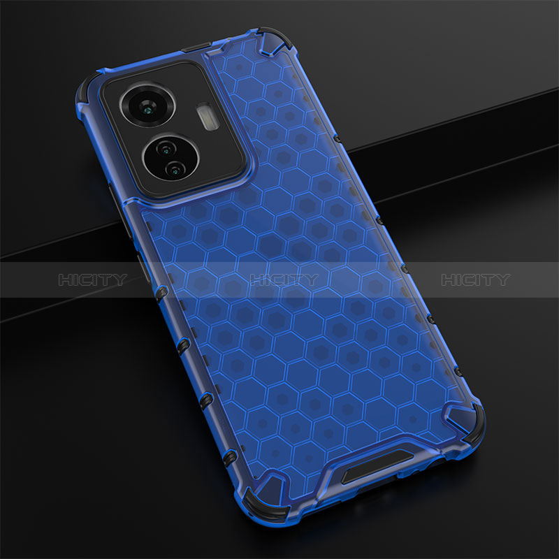 Custodia Silicone Trasparente Laterale 360 Gradi Cover AM1 per Vivo Y55 4G Blu