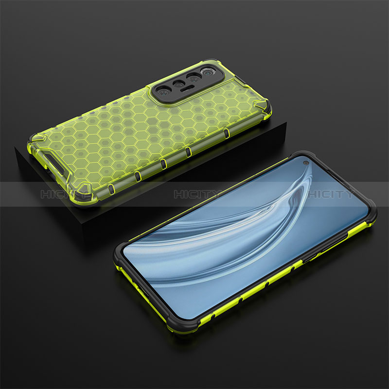 Custodia Silicone Trasparente Laterale 360 Gradi Cover AM1 per Xiaomi Mi 10S 5G Verde