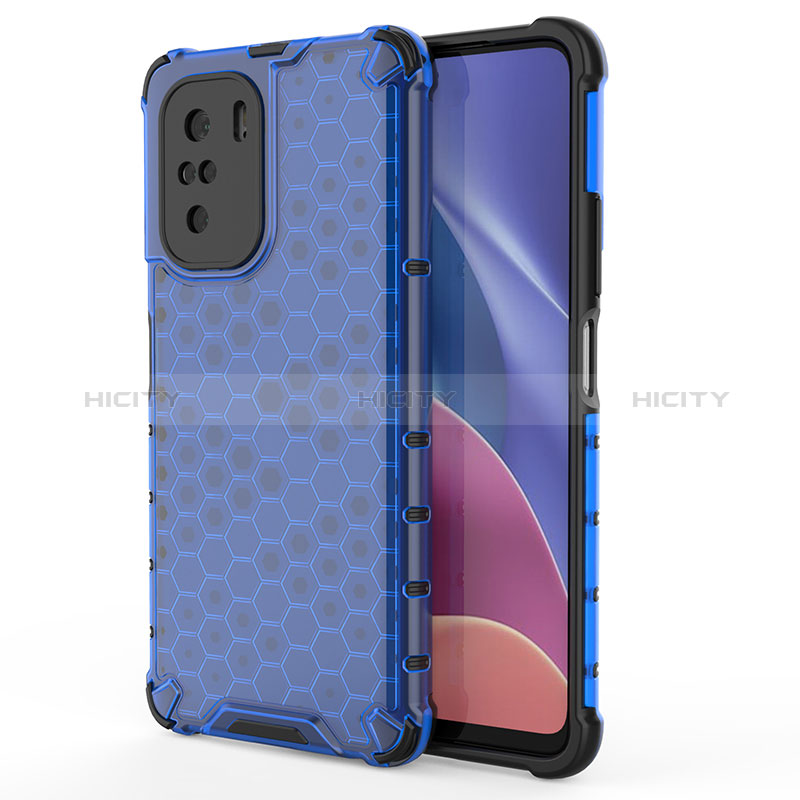 Custodia Silicone Trasparente Laterale 360 Gradi Cover AM1 per Xiaomi Mi 11X Pro 5G Blu