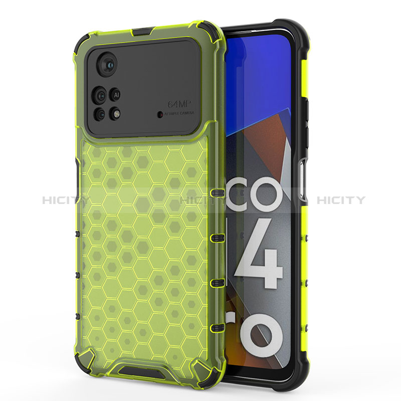 Custodia Silicone Trasparente Laterale 360 Gradi Cover AM1 per Xiaomi Poco M4 Pro 4G