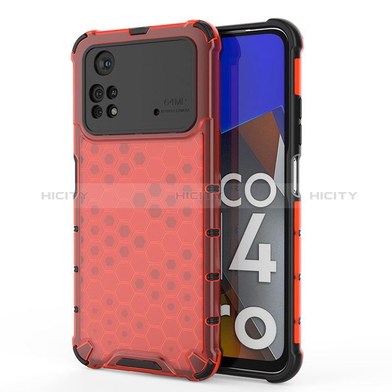 Custodia Silicone Trasparente Laterale 360 Gradi Cover AM1 per Xiaomi Poco M4 Pro 4G